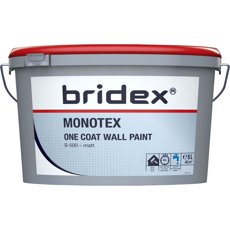 Bridex Monotex muurverf extra dekkend mat 12L RAL9016*
