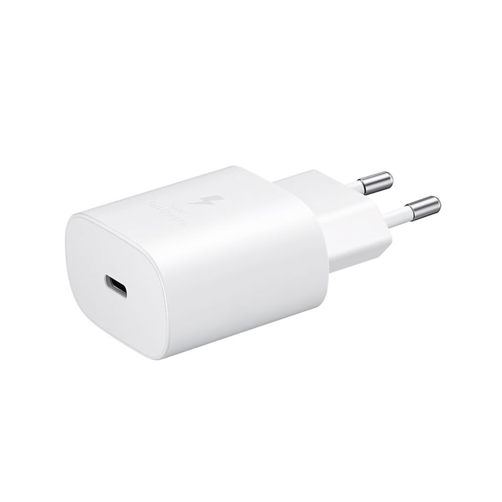 (1m) 25W AFC Schnell Ladegerät (3A)   USB C auf USB C Ladekabel (EP-TA800XWEGWW) - Weiss