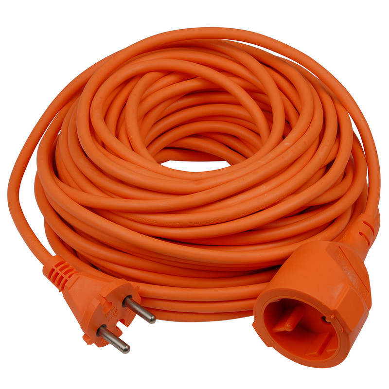 Verlengsnoer 20m H05VV-F2G1,0 Oranje