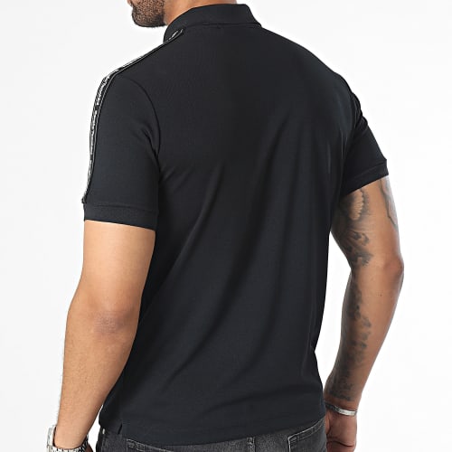 Polo Manches Courtes A Bandes 40293 Noir