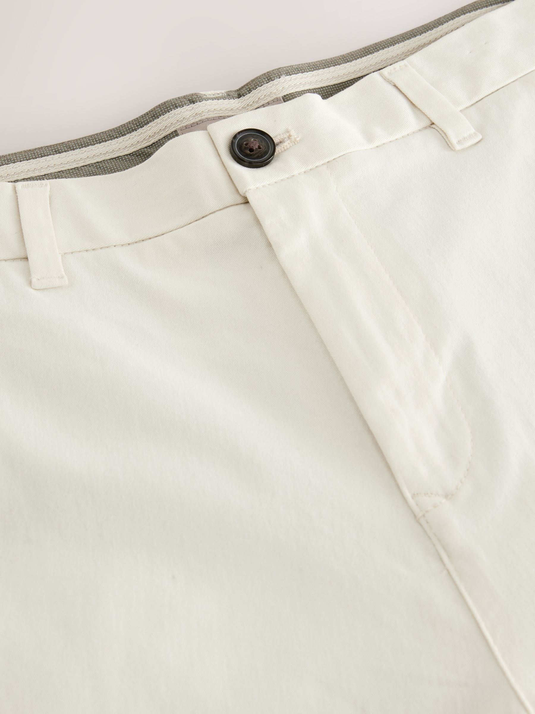 Ecru wit - Skinny-fit stretchchino