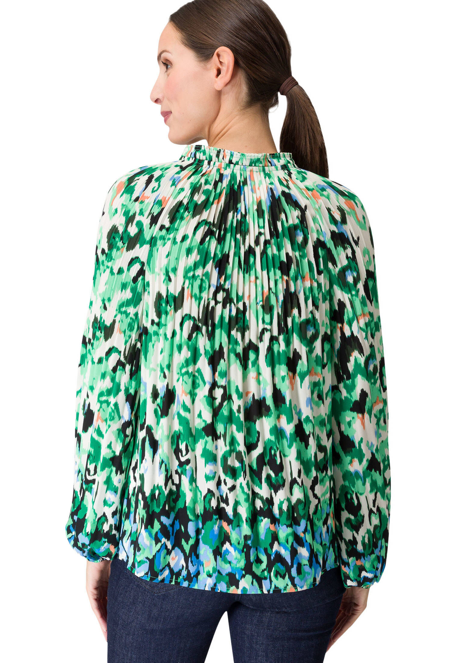 zero| Damen Bluse mit Bindedetail