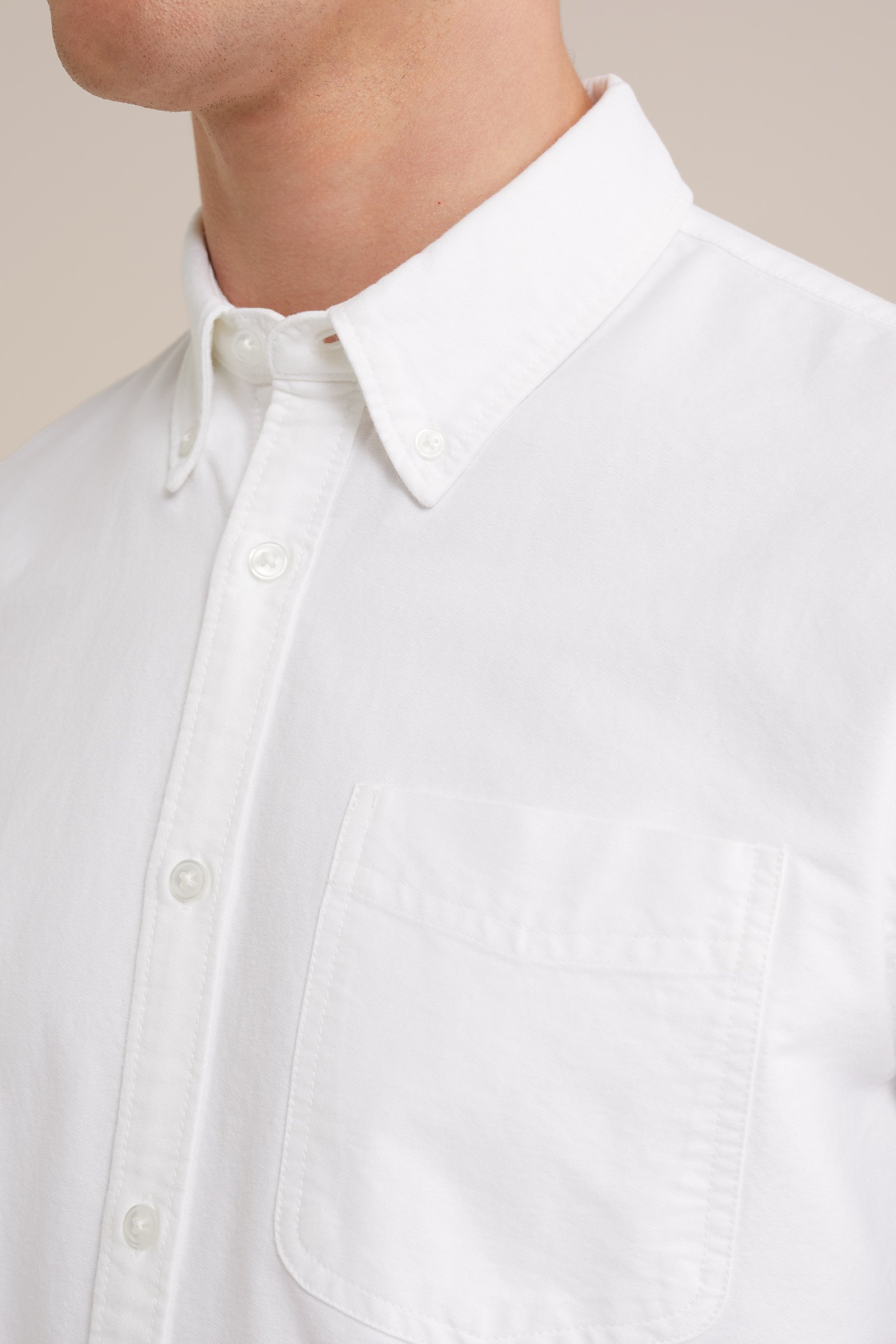 oxford overhemd Blue Ridge Wit