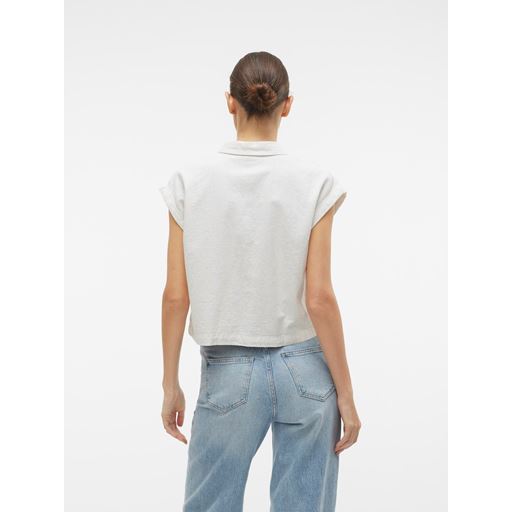 Vero Moda Luna Cropped Skjorte, Birch, S