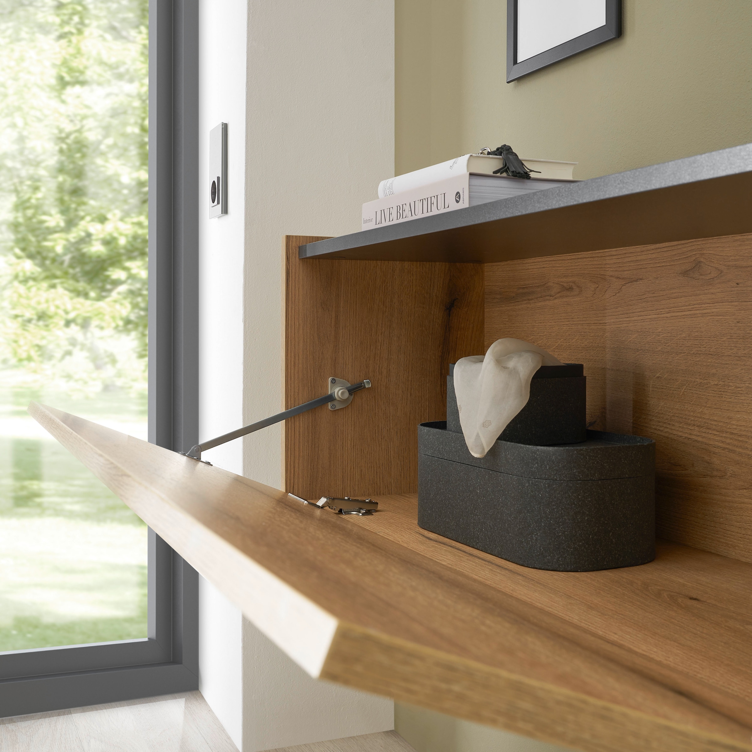 INOSIGN Mehrzweckschrank »GiRON/CiTY, Wandgarderobe in vier Farben, Wandschrank« zeitloses Design, Breite 100 cm, grosses Fach