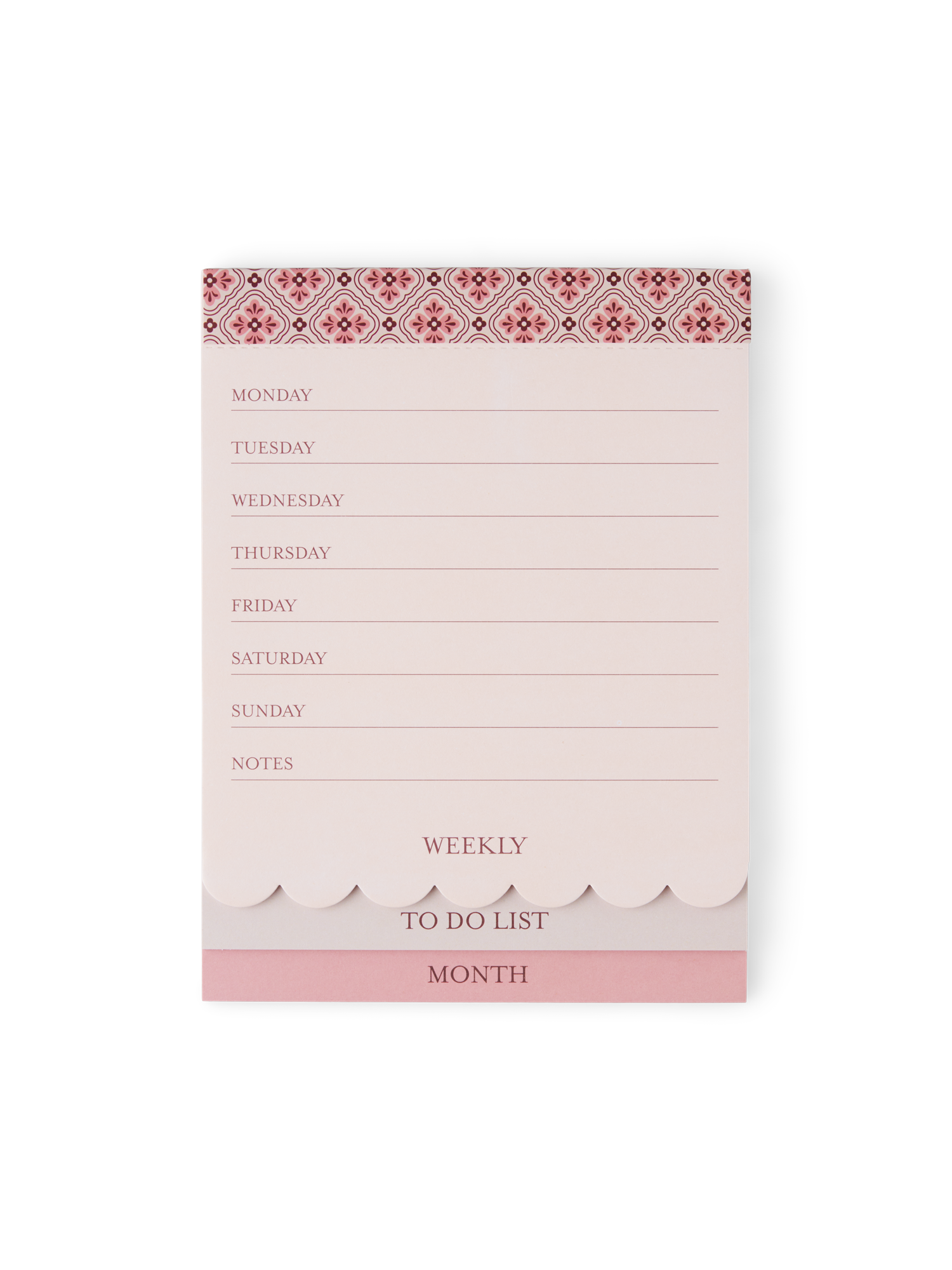 Notesblok | Papir. 20 x 15 cm. | Bordeaux