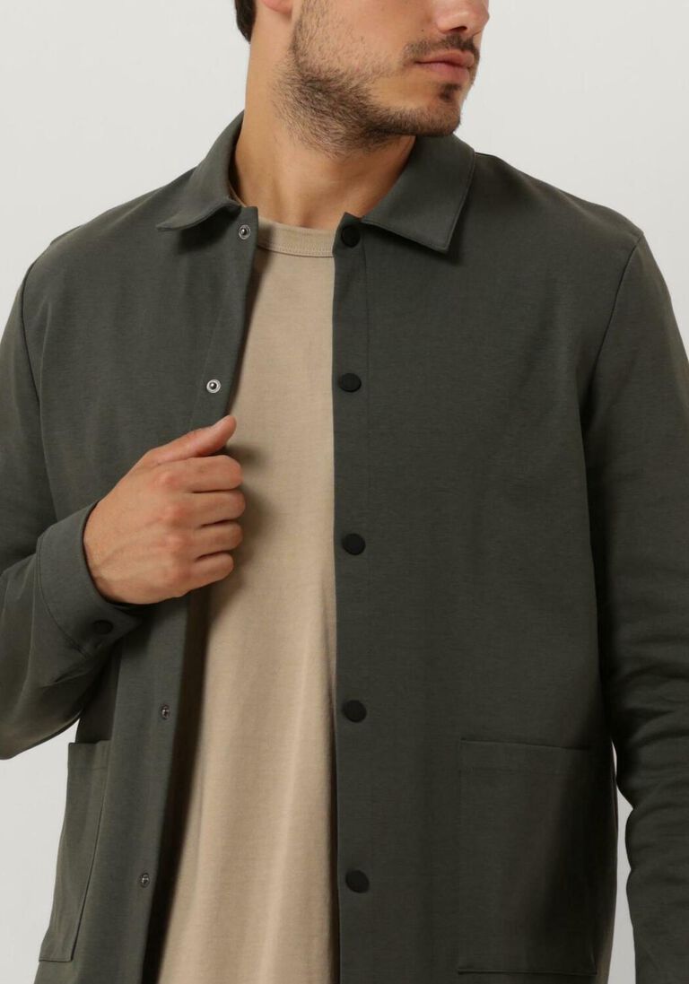 THE GOODPEOPLE donkergroene the goodpeople overshirt lavi