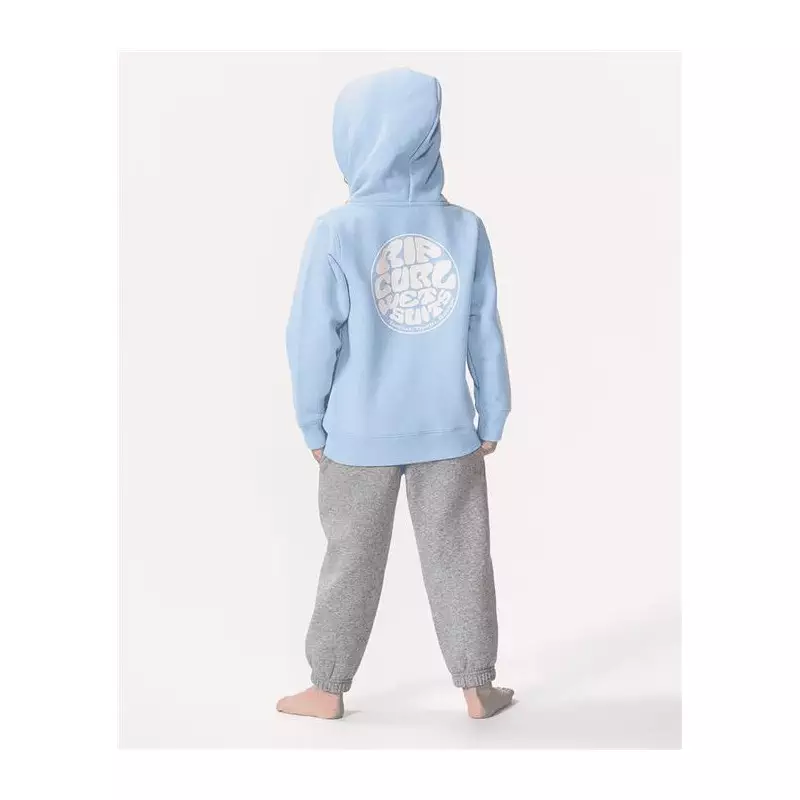 Sweat junior RIPCURL Wetsuit Icon Zip Thru Hood-Boy Cool Blue 45019