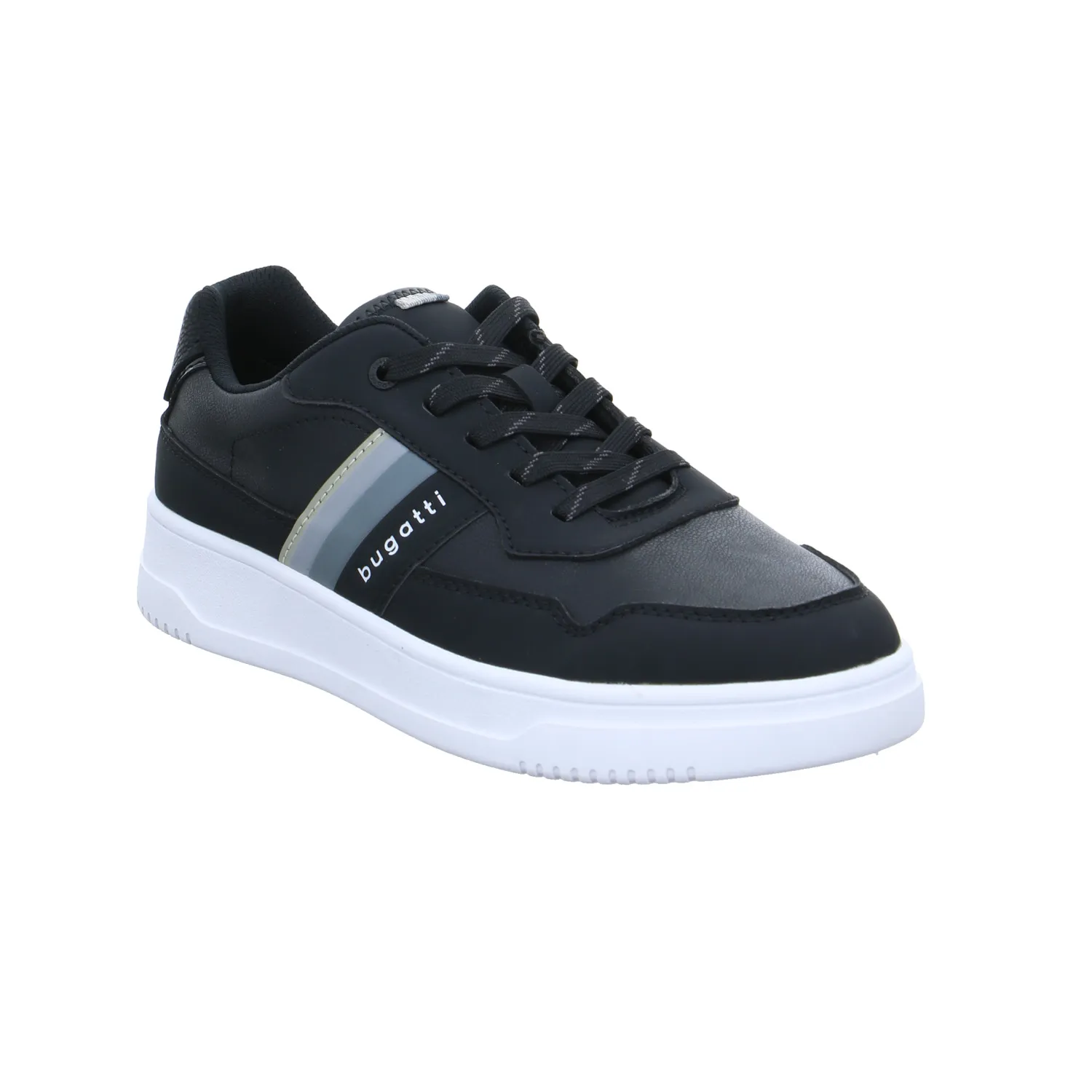 BUGATTI SHOES Halbschuhe Sneaker Schwarz Lederimitat