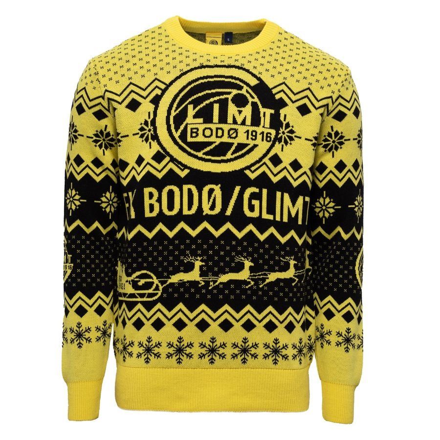 FK Bodø/Glimt Pull de Noël - Jaune/Noir Enfant