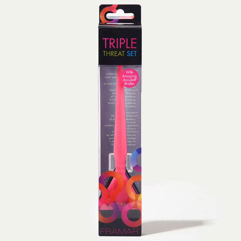 Set 3 pinceaux multicolores à coloration Triple Threat Set