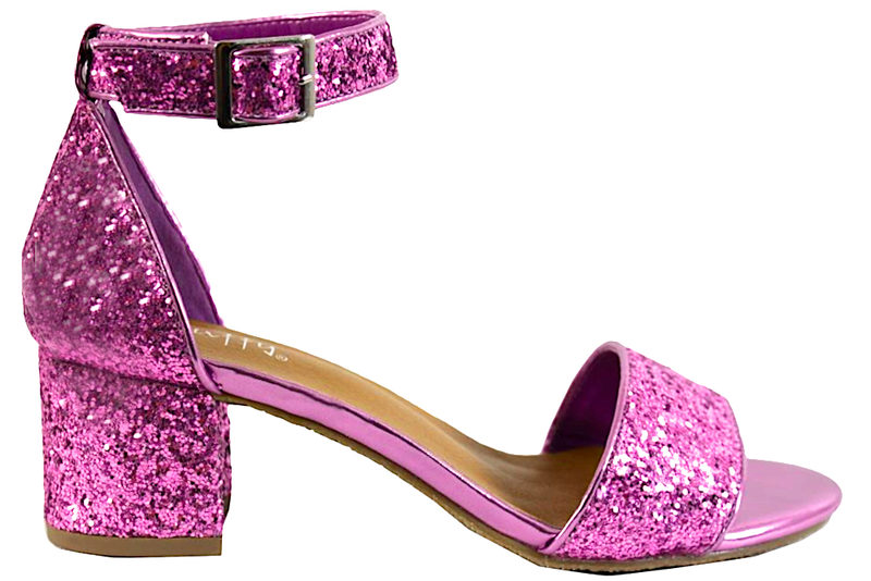 DUFFY SANDAL MED LILLA GLIMMER