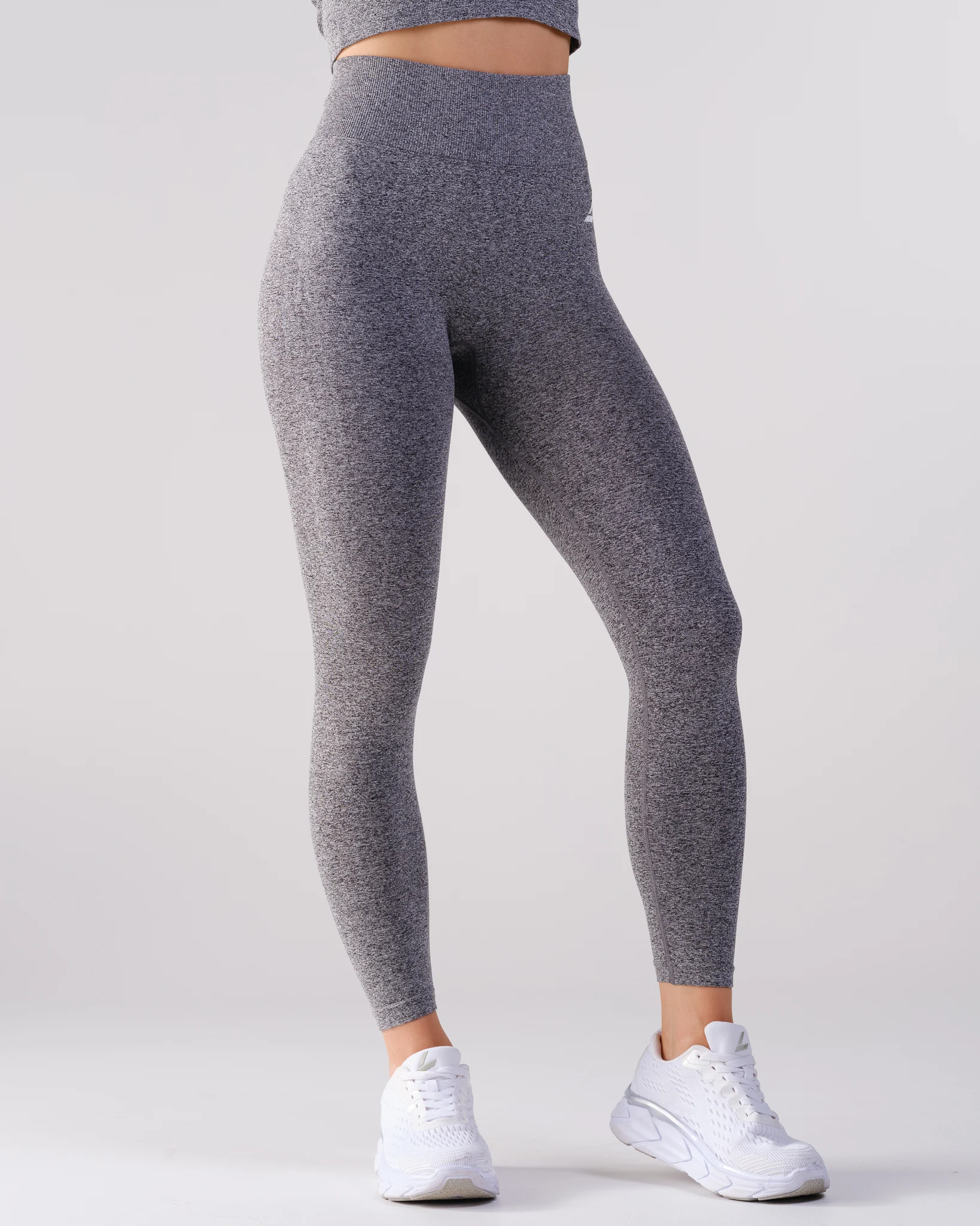 LEVITY Device Seamless Ruch Tights Dk Grey Marl