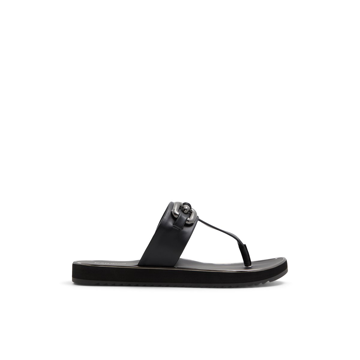 K STUDIO-Chaecan-Tongs sandales - Talon plat - Noir