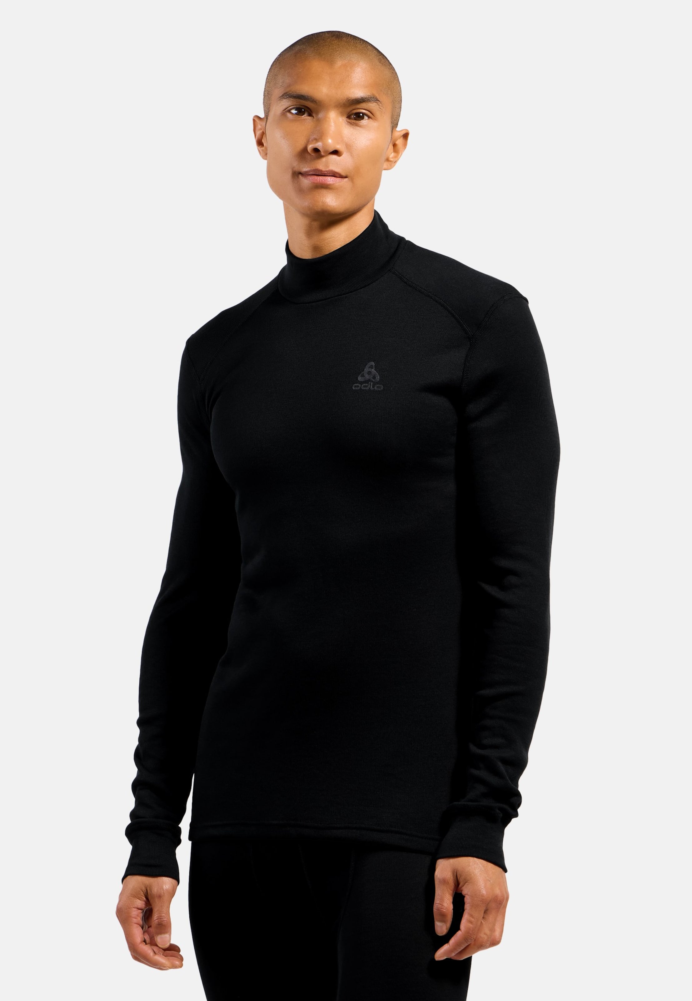 Active Warm Base Layer mit Rollkragen in black