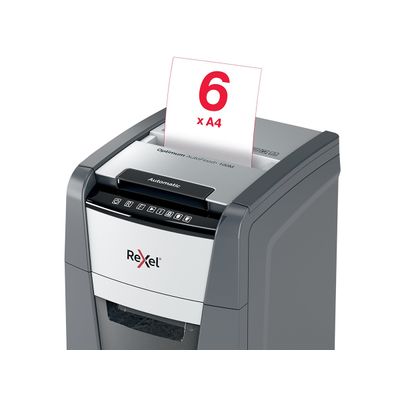 Rexel Optimum Auto+ 100M - destructeur de documents coupe croisée microparticules - 100 feuilles - Corbeille 34 litres