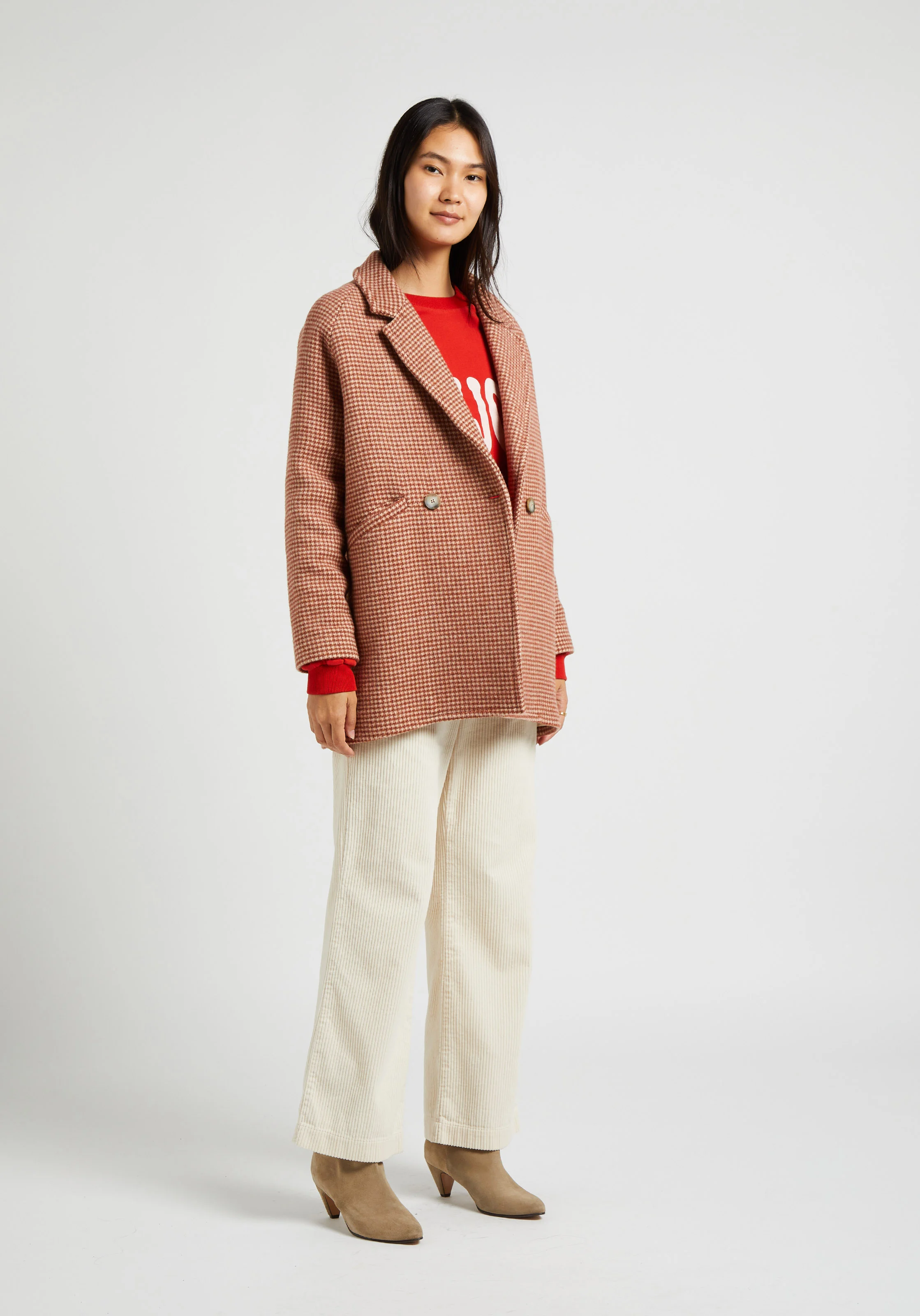 Pantalon droit en coton | Blanc