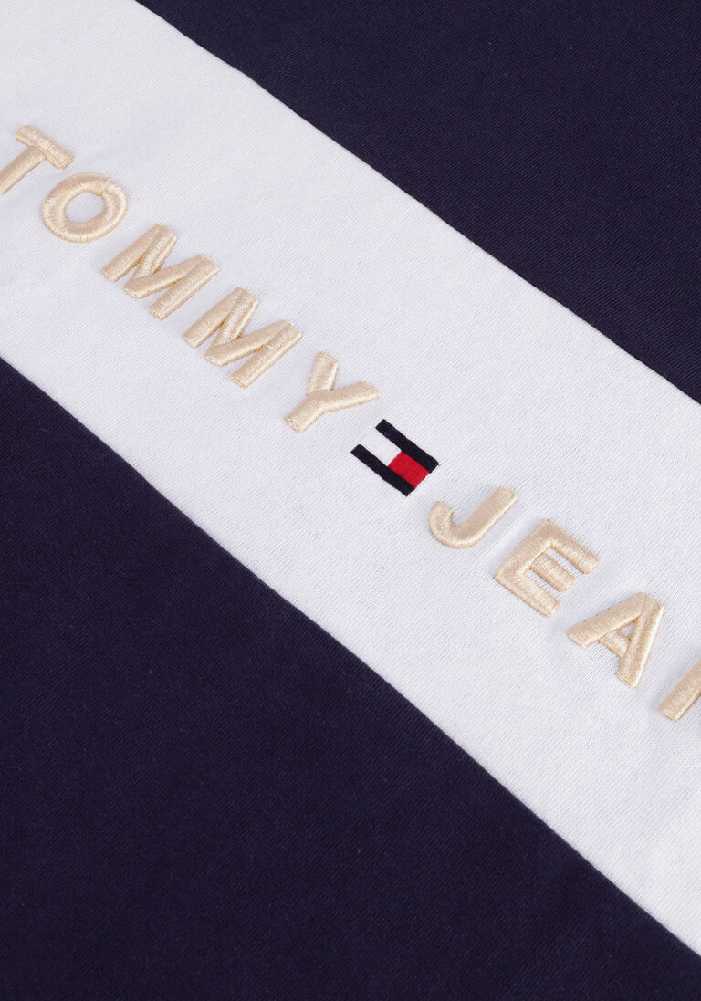TOMMY JEANS donkerblauwe tommy jeans t-shirt tjm printed archive tee