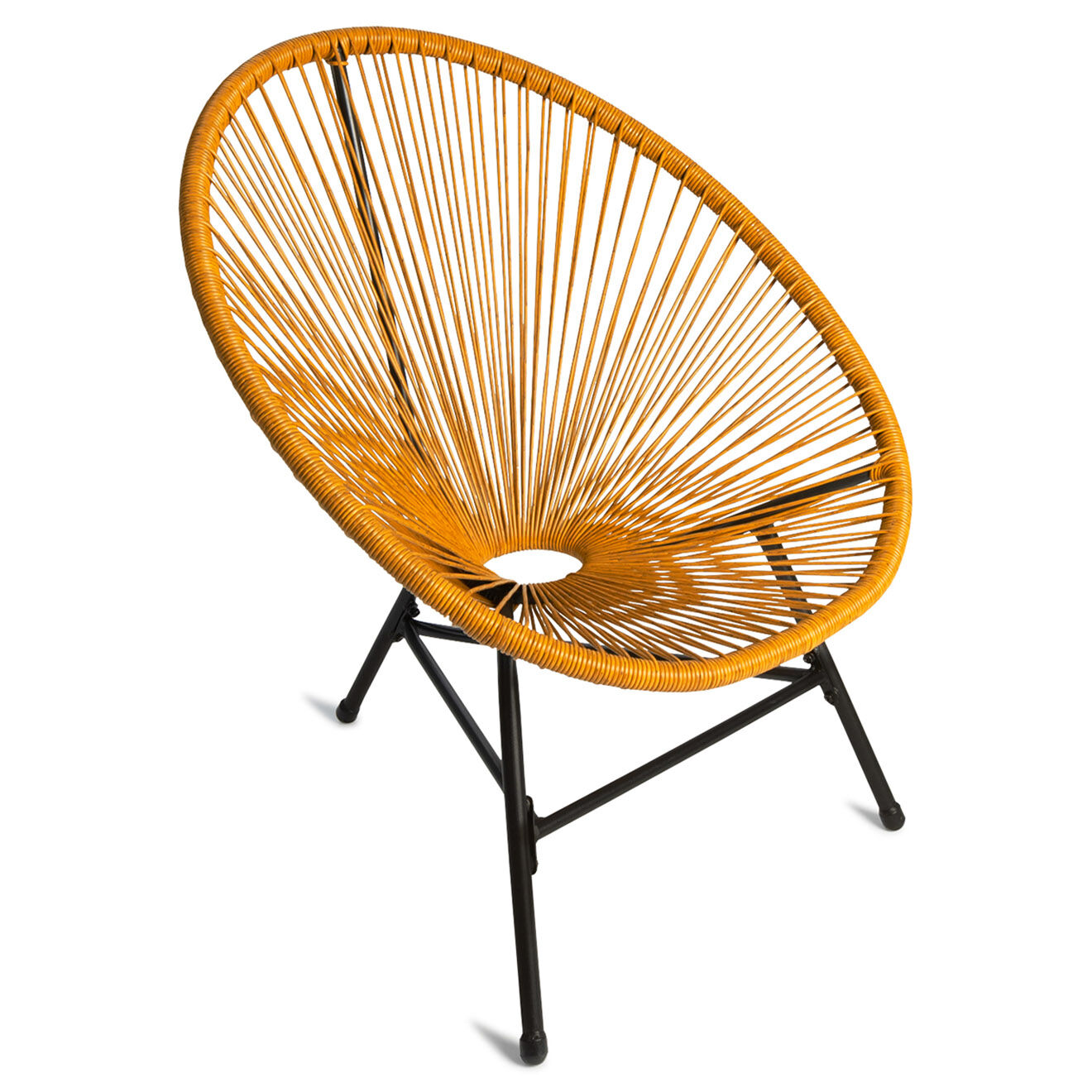 Inkazen Salon de jardin filaire Havana 2 fauteuils et 1 table  caramel