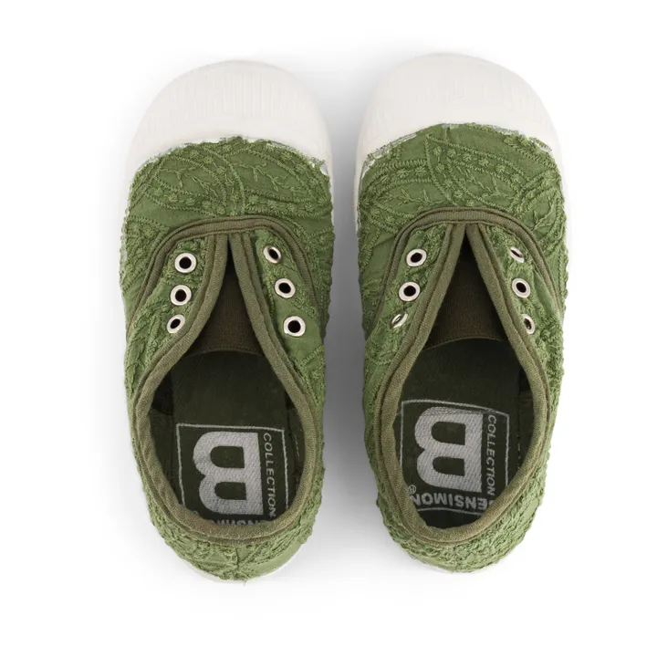 Bensimon Tennis Elly Broderie Anglaise | Khaki