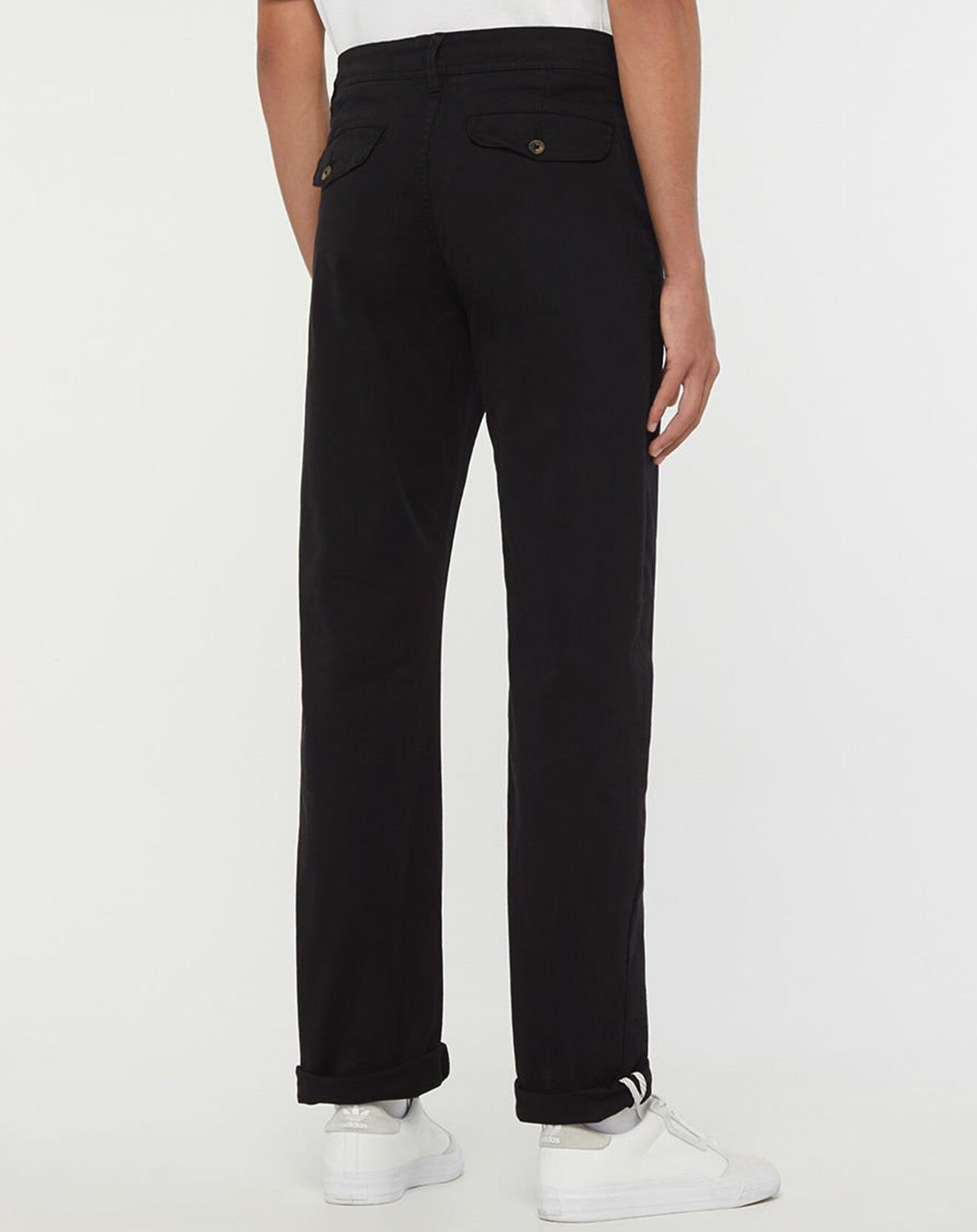 Galeries Lafayette Pantalon Chino en Coton Bio Relax Kutrelax noir