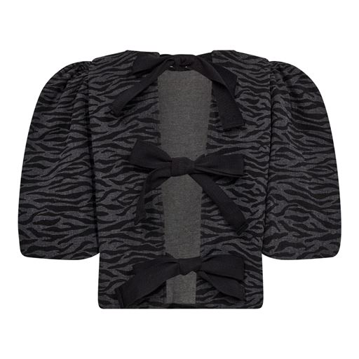 Co'Couture ZebraCC Bow Bluse, Black, S