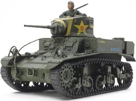 Tamiya - M3 Stuart U.S. Light Tank Late Byggesæt - 1:35 - 35360