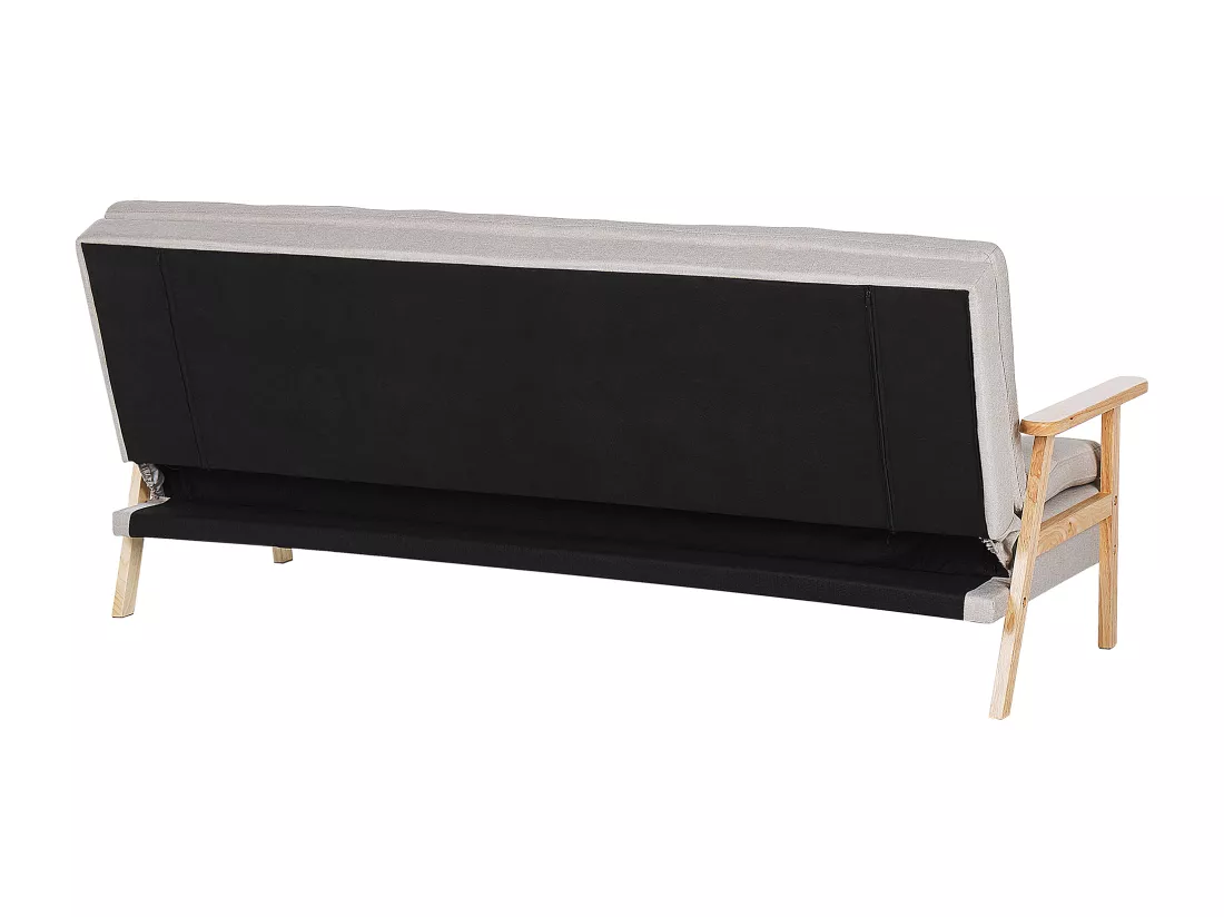 Canapé-lit en tissu beige TJORN