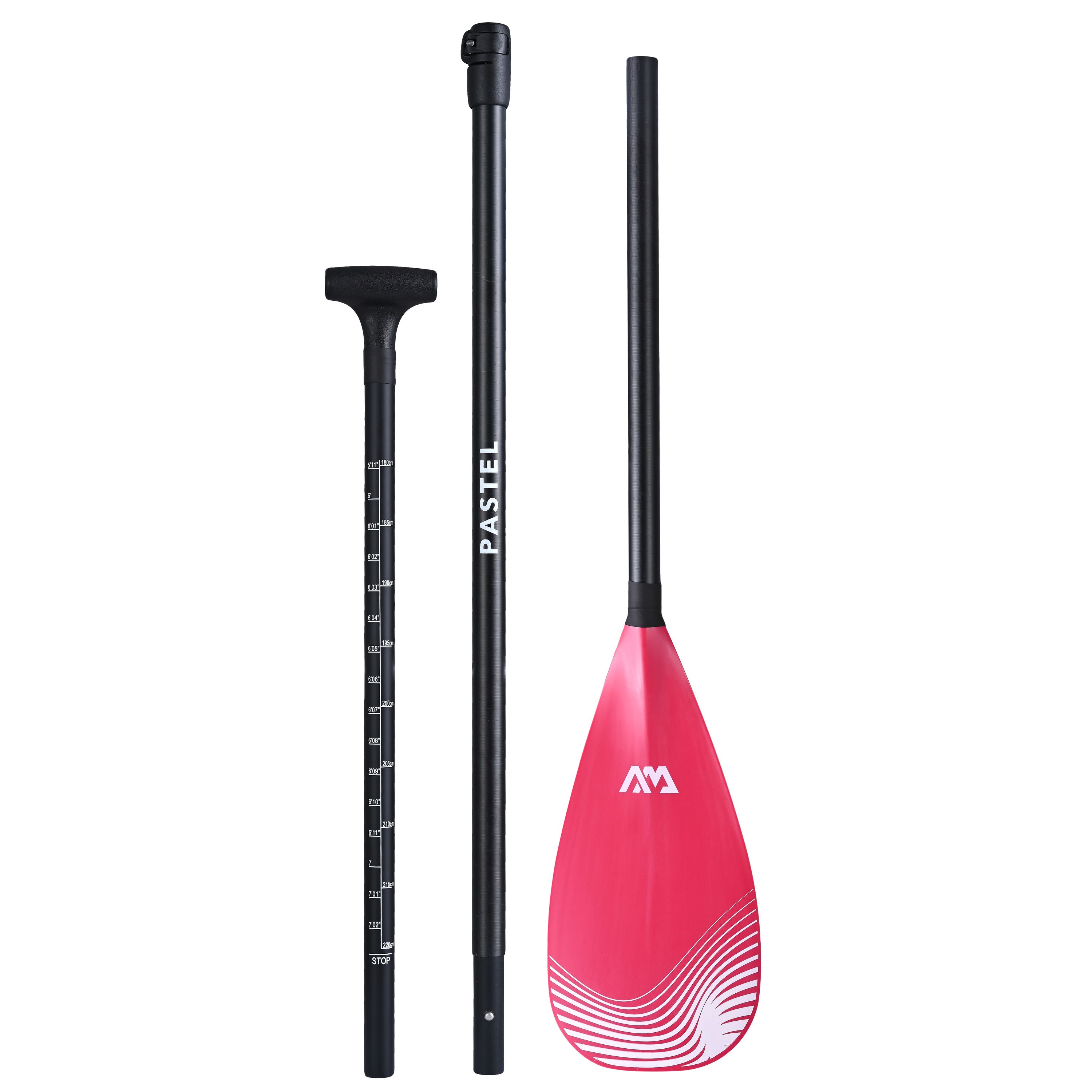 Paddel Fiberglas Carbon PASTEL pink
