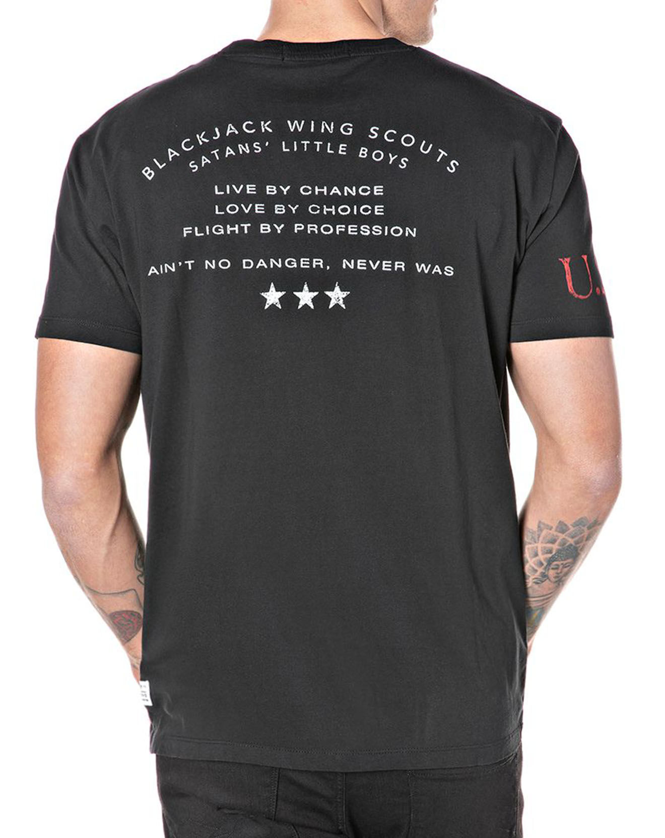 Replay T-Shirt Devil Cœur noir