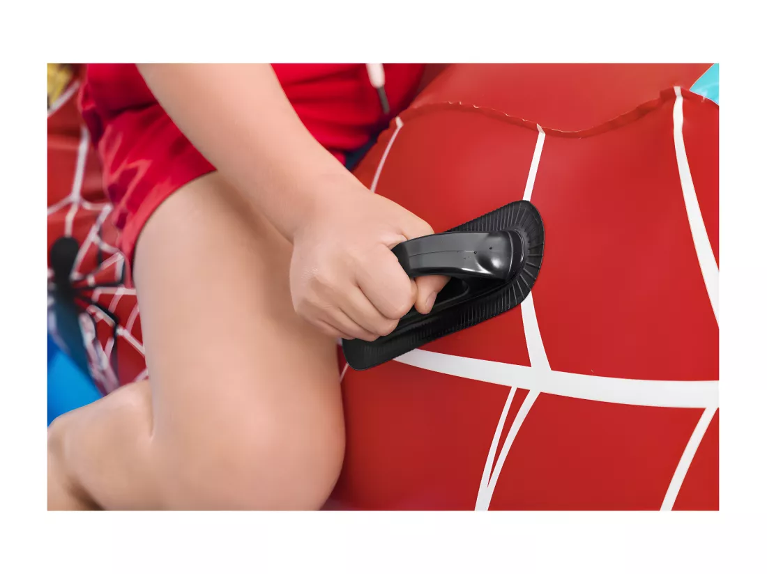 Bestway Bouée gonflable moto spider-man à chevaucher, 170 x 84 cm - 98794