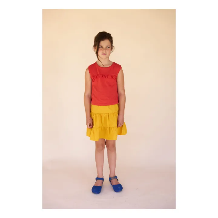 Longlivethequeen Top Volants | Rouge