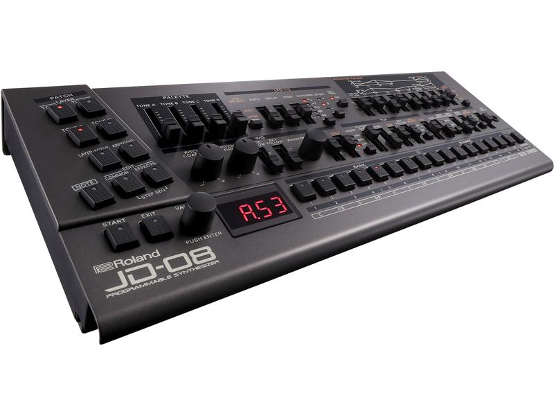 Roland Synthesizer JD-08 Moderne Wellenformen des JD-800 mit fortschrittlicher Modelling-Technologie