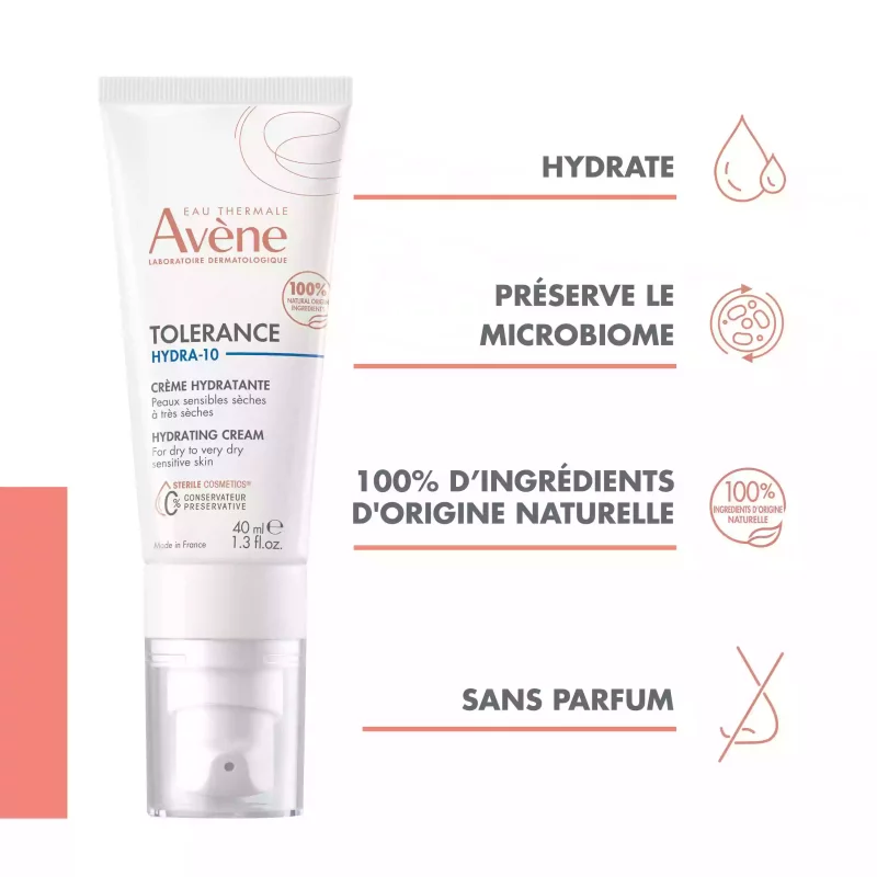 Tolérance Hydra-10 Crème Hydratante Avène - 40 ml