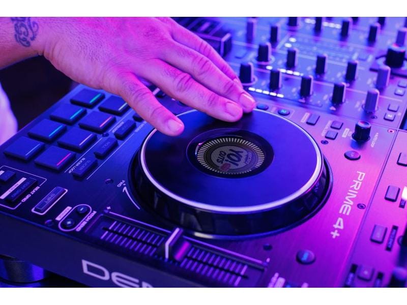 Denon DJ DJ-Controller Prime 4 4-Deck Standalone-DJ-Controller mit Stems