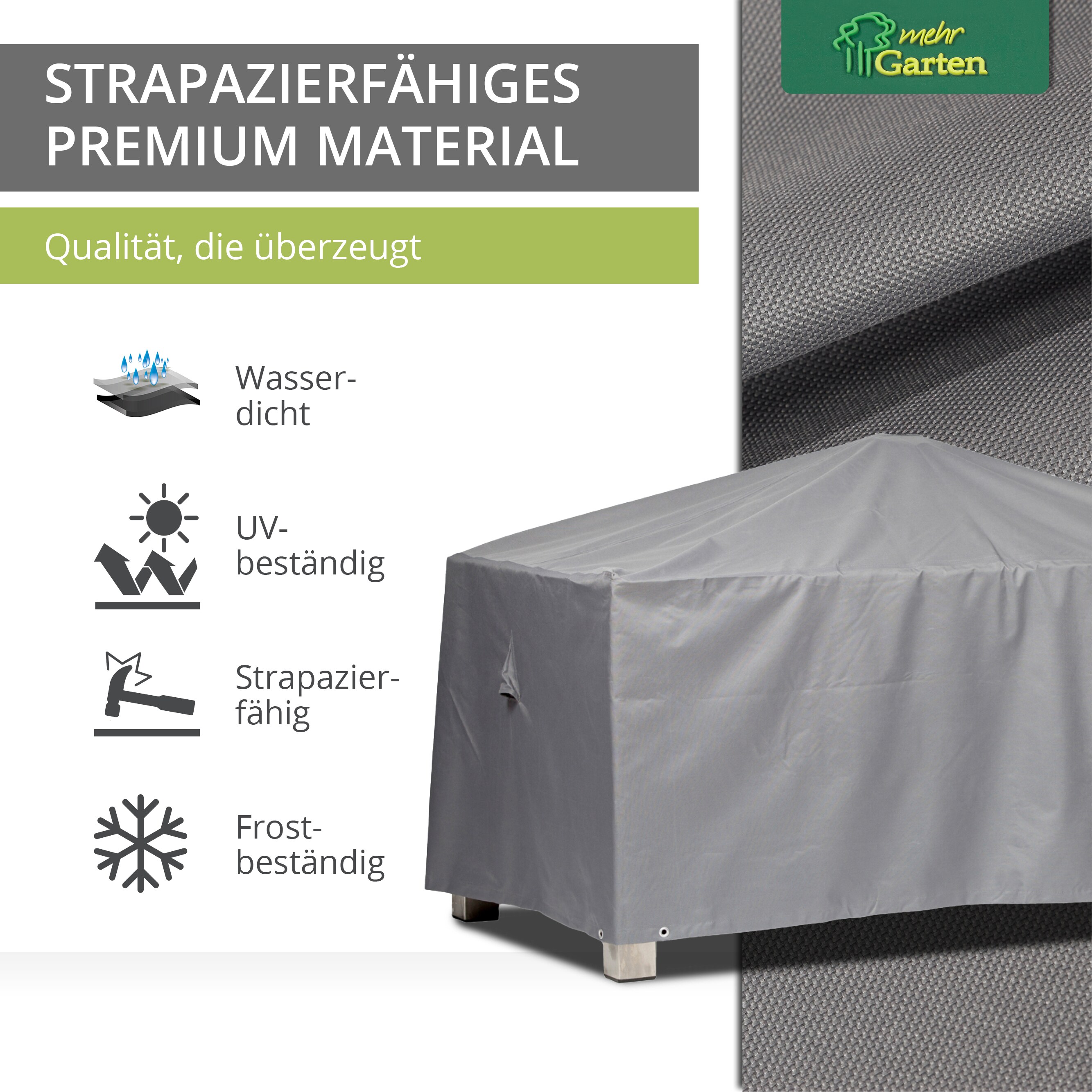 Premium Schutzhülle für Gartentisch Rechteckig