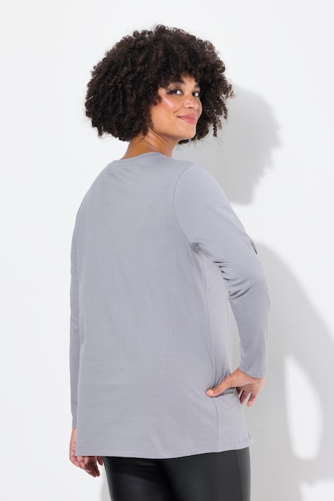 T-Shirt, Frottee-Sterne, Langarm
