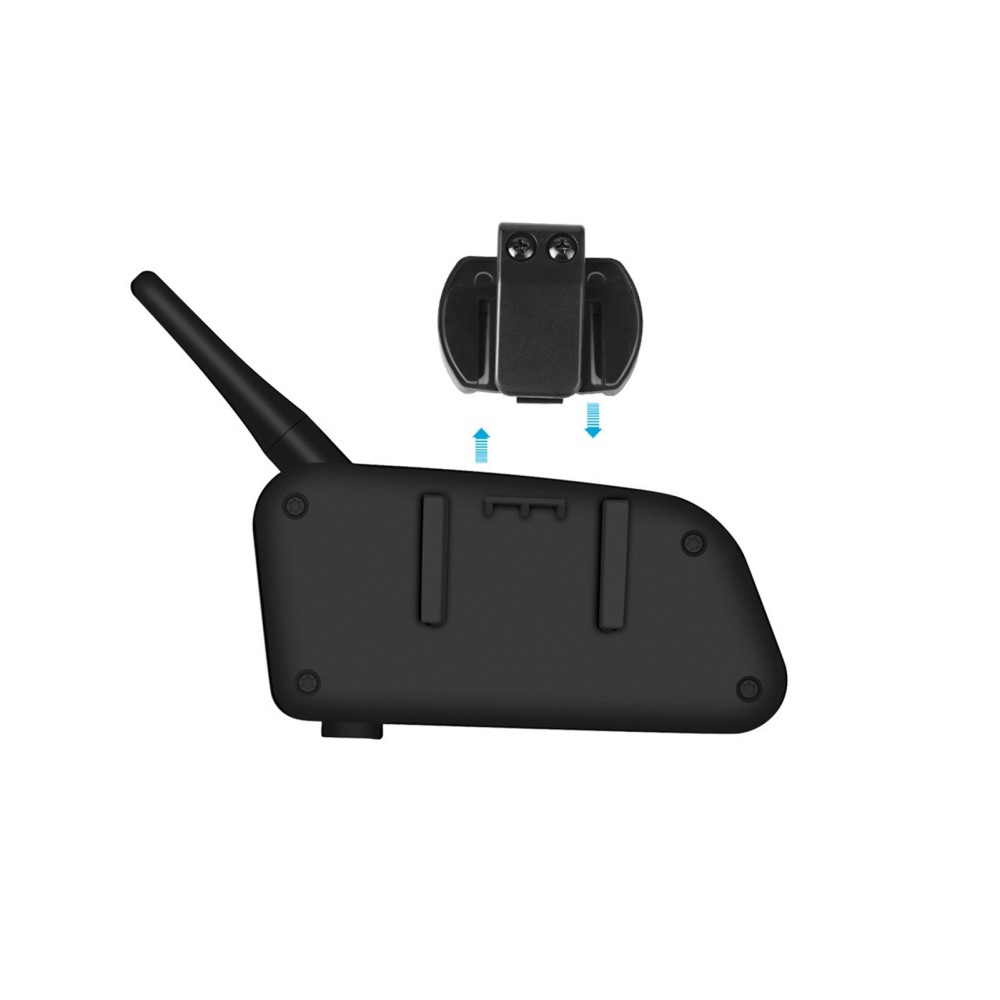 Spritzwasserfestes (IP65) Motorrad Helm Intercom Bluetooth Headset 800m Reichweite (bis zu 6 Benutzer)