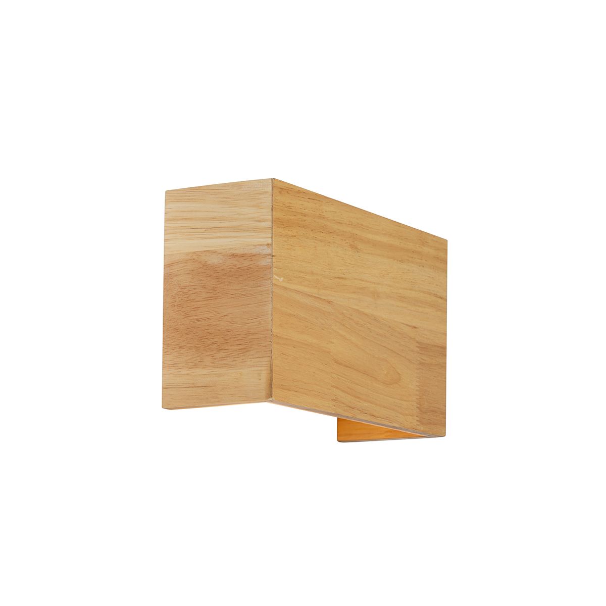 Landelijke wandlamp eiken hout 2-lichts - Otan