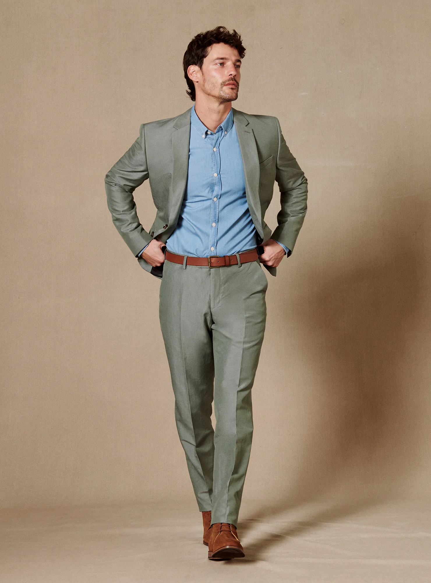 Pantalon de Costume Gekko Amande