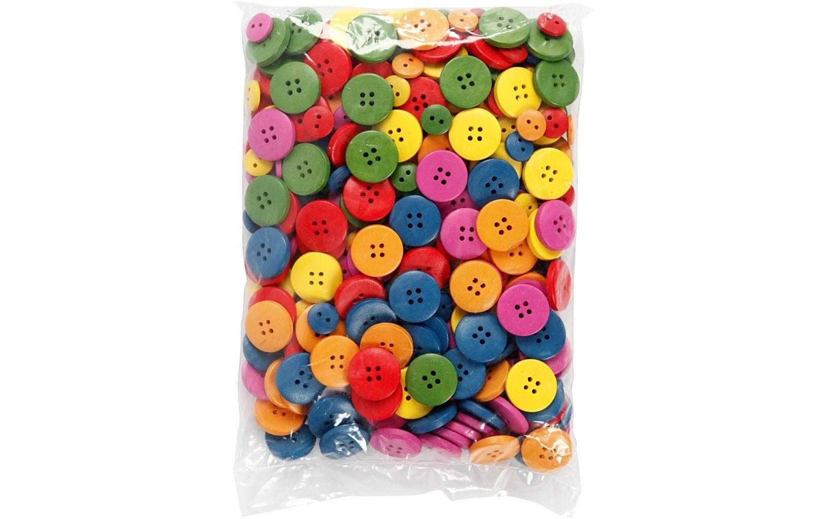 Knöpfe-Mix 12-20 mm, Mehrfarbig, 360 StückKnopfverschluss-Set