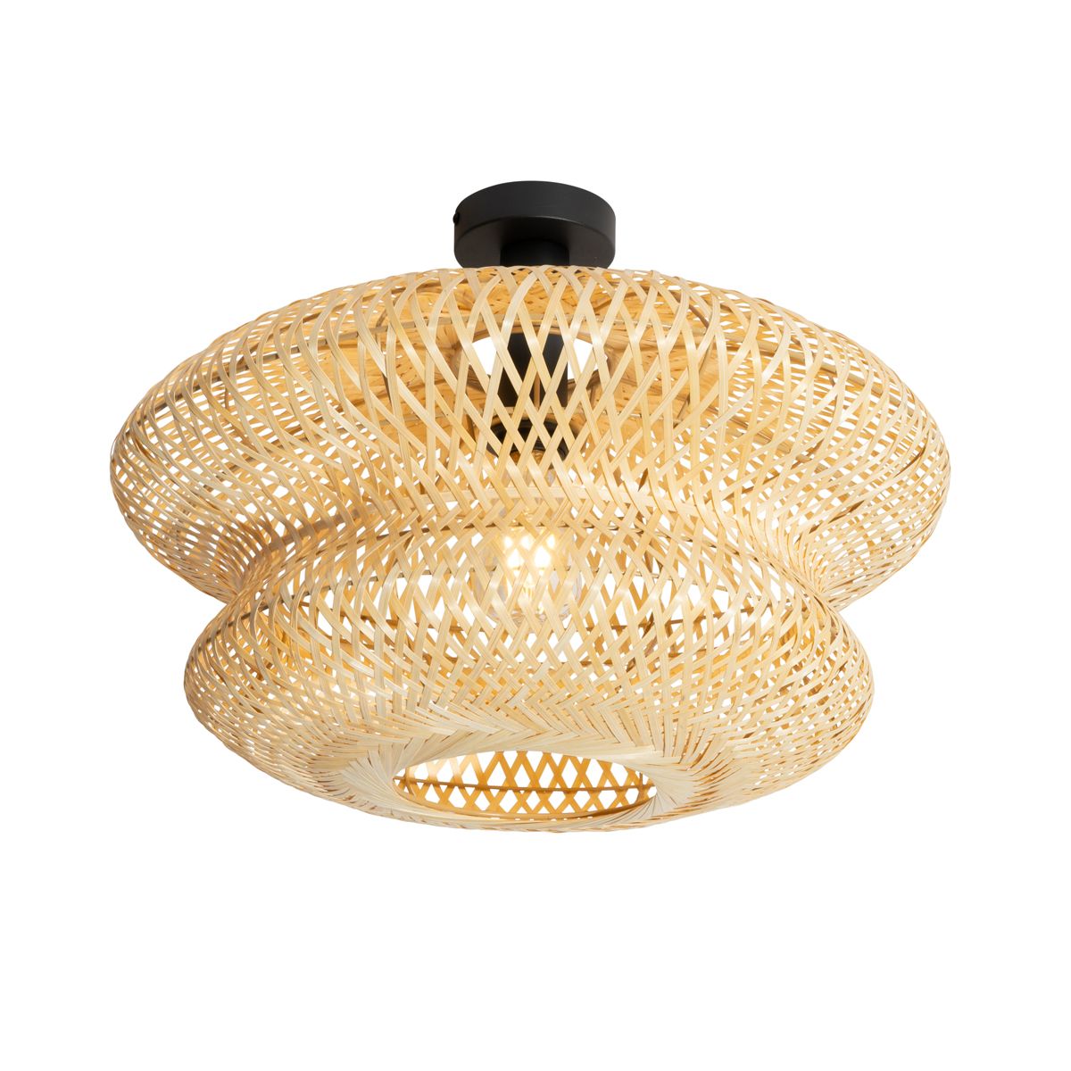 Oosterse plafondlamp bamboe - Ostrava Double