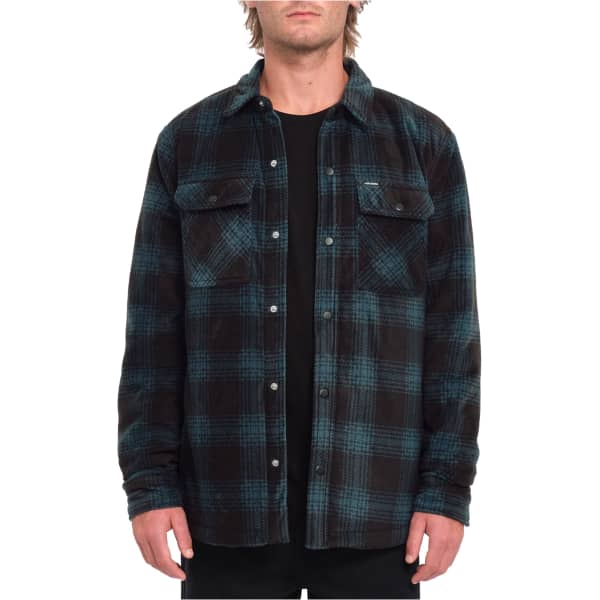 Chemise VOLCOM BOWERED FLEECE LS EVERGREEN