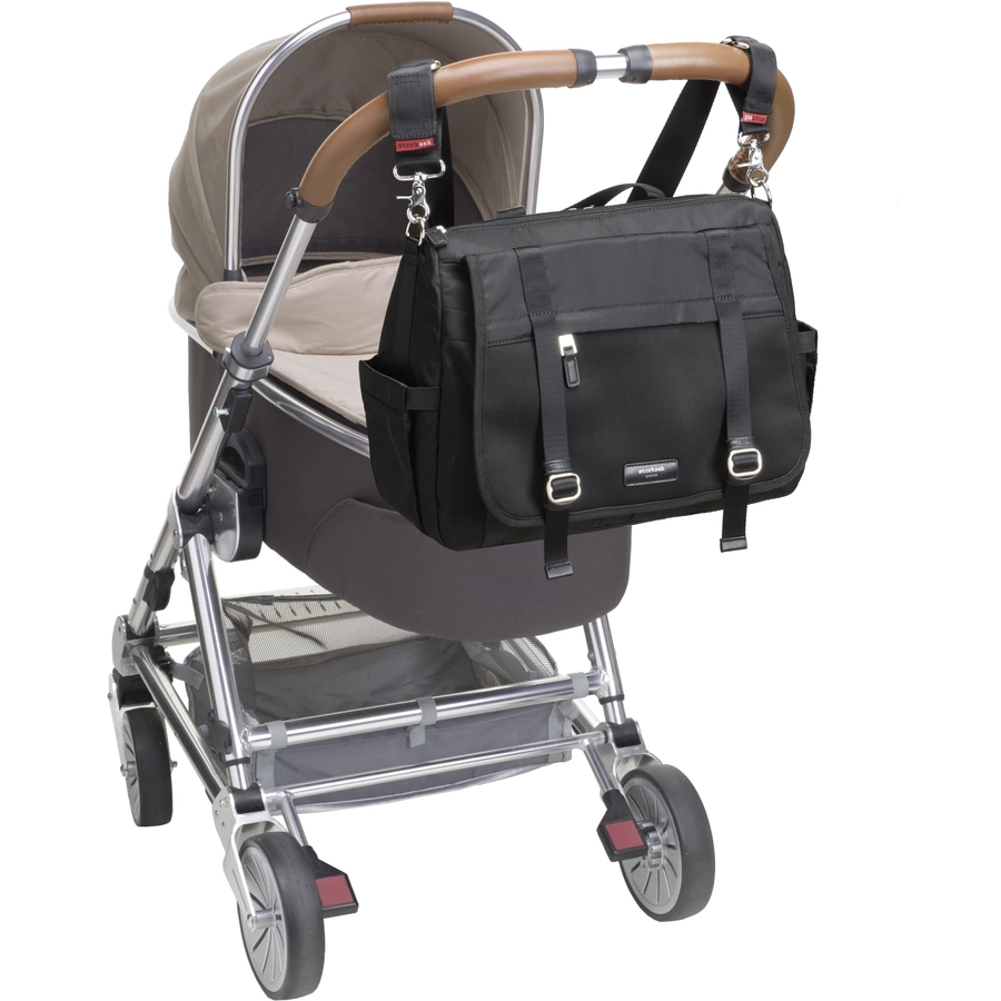 storksak Wickeltasche Blake Eco Black