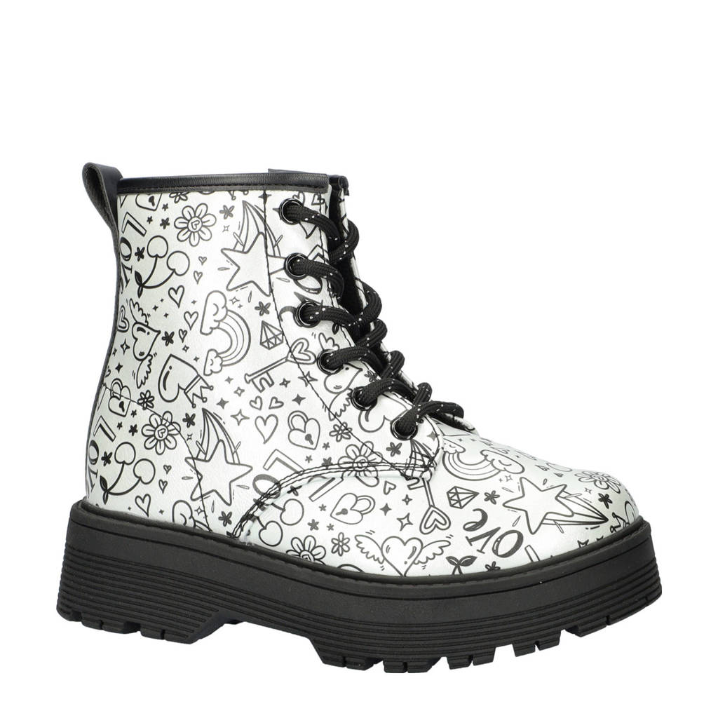 Skechers Gravlen-Hichunky veterboots zilver