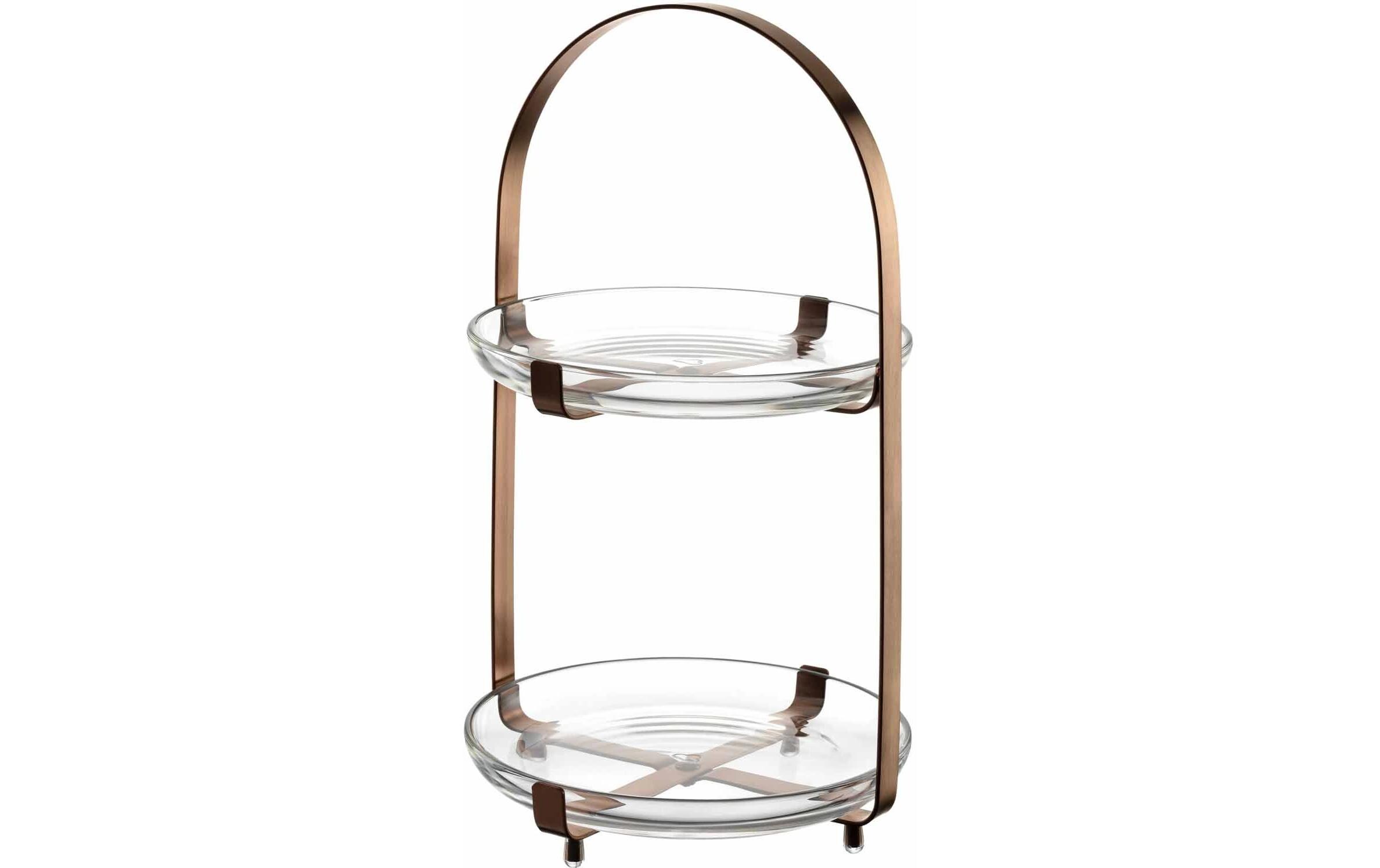 Etagere Cucina 2-teilig, KupferTortenständer