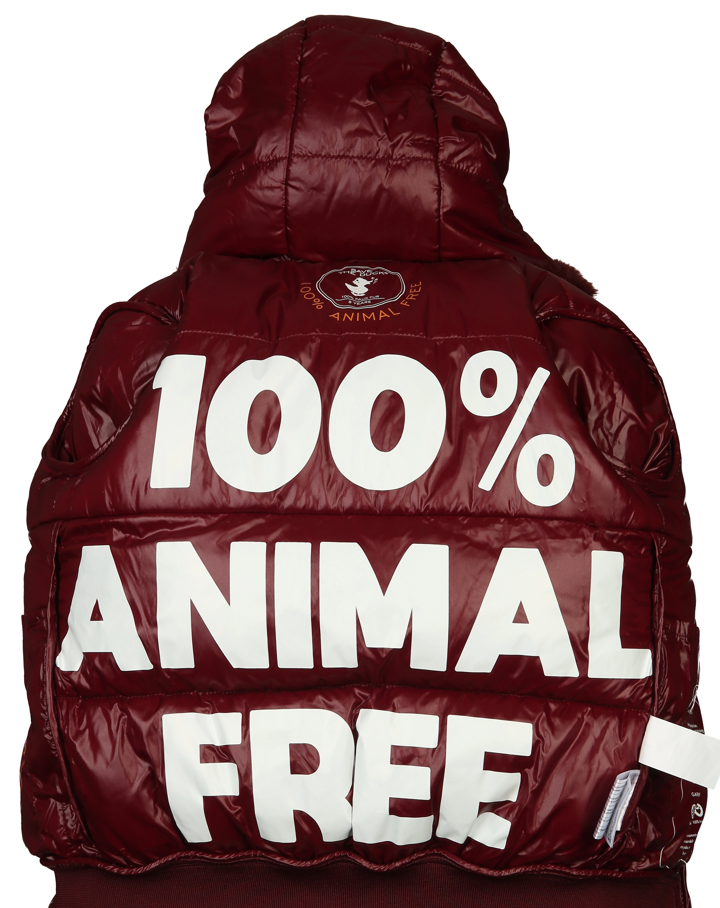 Steppjacke LUFY BONNIE mit Kunstfellbesatz in wine red