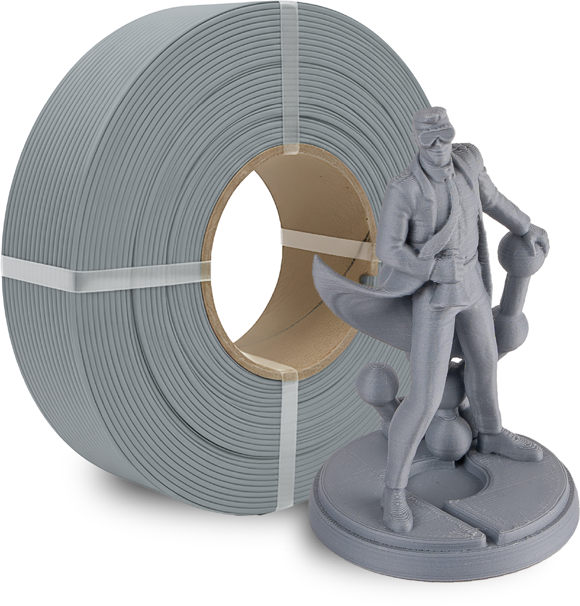 Polymaker  Panchroma™ PLA Refill Matte Fossil Grey, 1,75 mm / 1000 g    Matte Eleganz in Fossil Grey