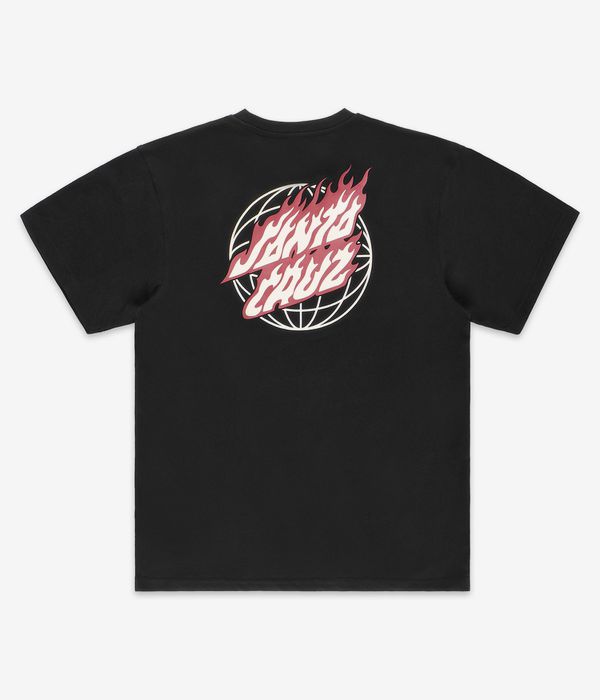 Santa Cruz Global Flame Dot T-Shirt (black)