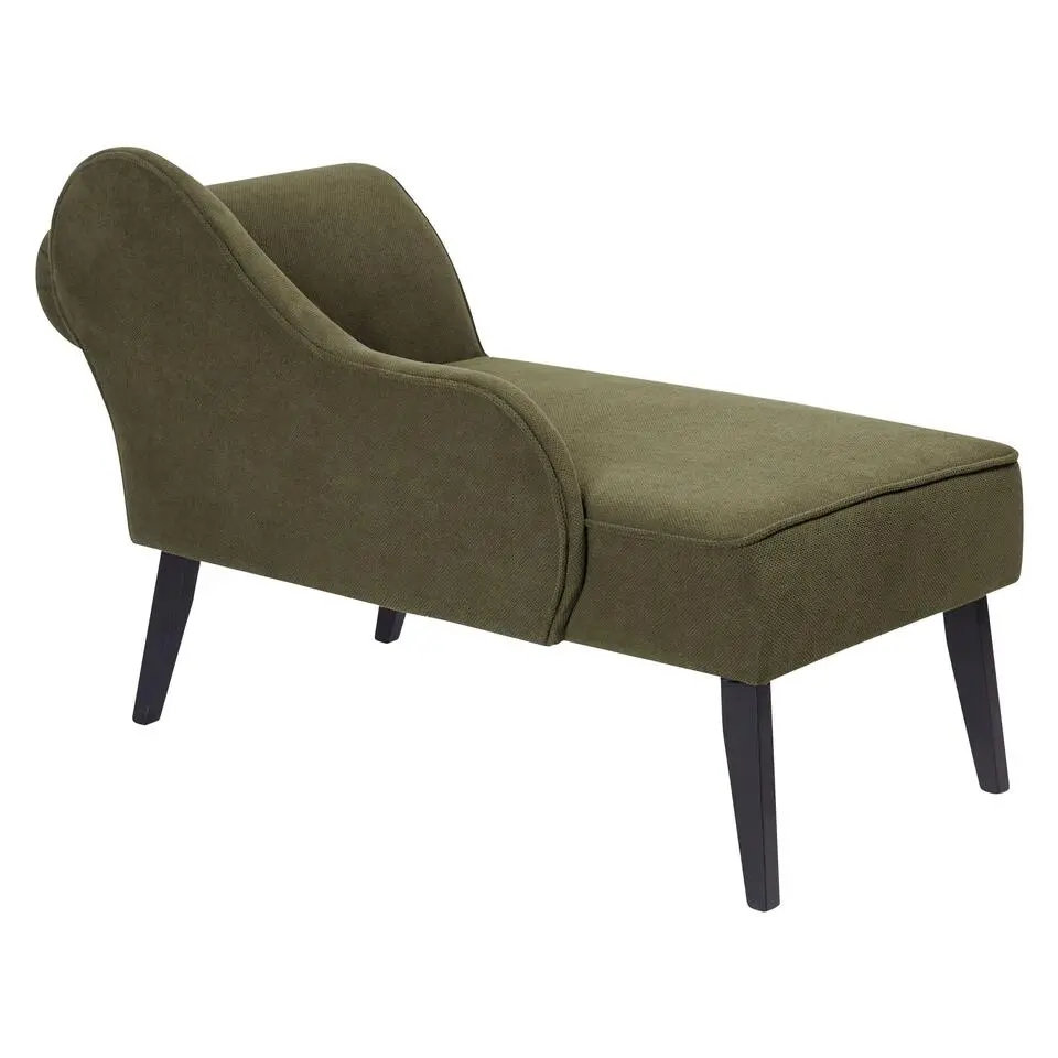 BIARRITZ - Chaise longue - Olijfgroen - Rechtszijdig - Polyester